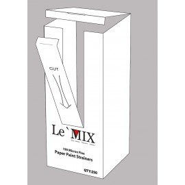 Le'Mix Paper Strainer Filters Box 250